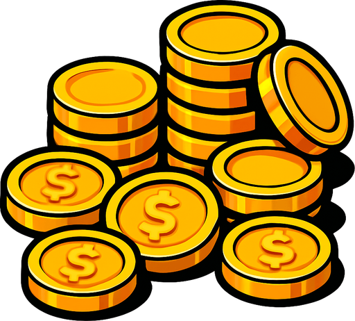Gold..
In-Game asset.  2d.  High contrast.  No shadows