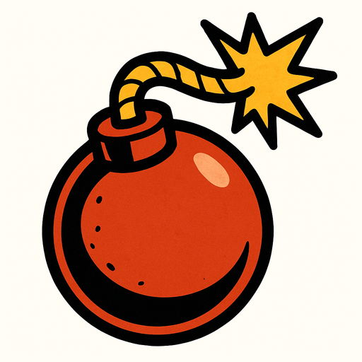 Bomba.
In-Game asset.  2d.  High contrast.  No shadows