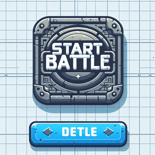 A start Battle button Single Game Texture. In-Game asset. 2d. Blank background. High contrast. No shadows.