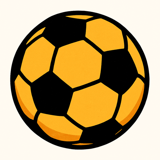 Futbol topu.
In-Game asset.  2d.  High contrast.  No shadows