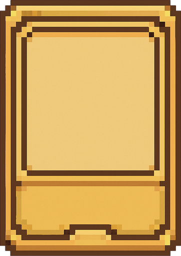 Make empty pixel art game card. #f3d296 color.
In-Game asset.  2d.  High quality.  No shadows
