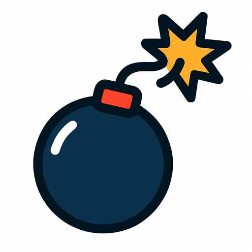 Bomb.
In-Game asset.  2d.  High contrast.  No shadows