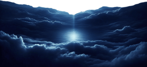 A star shines brightly in the night sky.