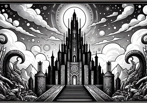 asgard.
Single Game Texture.  In-Game asset.  Blank background.  High contrast