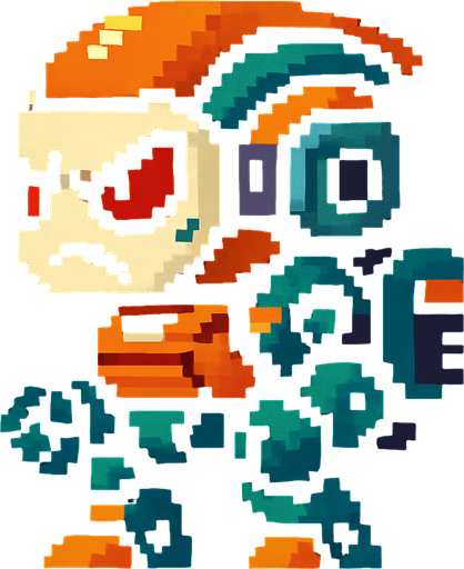 Make it pixel art style