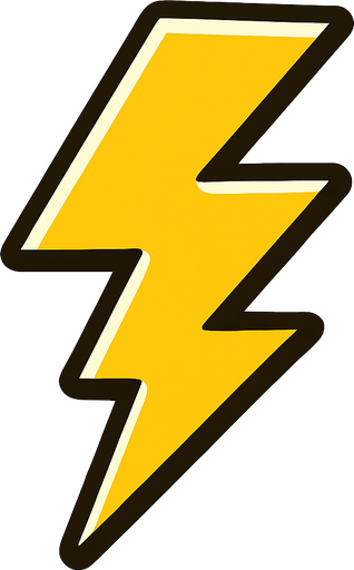 Thunder.
In-Game asset.  2d.  High contrast.  No shadows