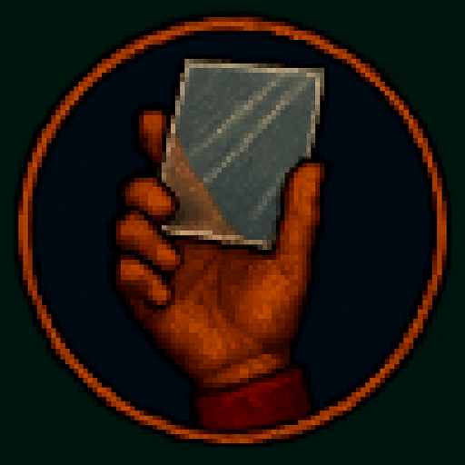 A hand with a piece of plastic