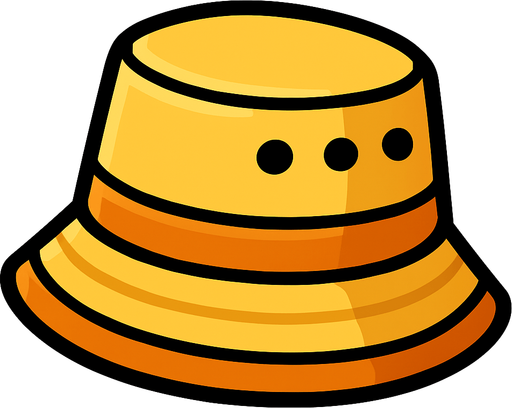 şapka.
In-Game asset.  2d.  High contrast.  No shadows