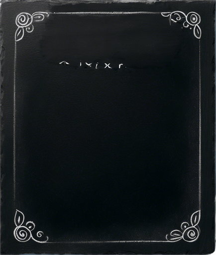 Word "ELIXIR" in chalk