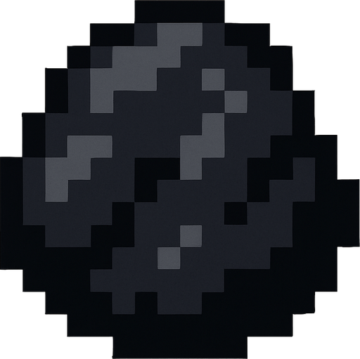 2d pixel bir kömür.
In-Game asset.  2d.  High contrast.  No shadows