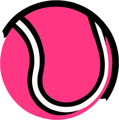 Pink tennis ball.
In-Game asset.  2d.  High contrast.  No shadows