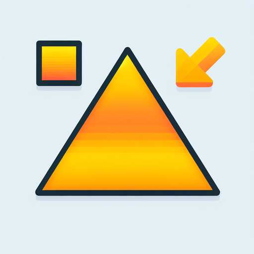 yellow colored triangle with a gradiant.
Single Game Texture. In-Game asset. 2d. Blank background. High contrast. No shadows.