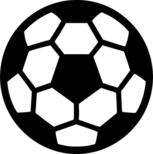 soccer ball.
In-Game asset.  2d.  High contrast.  No shadows