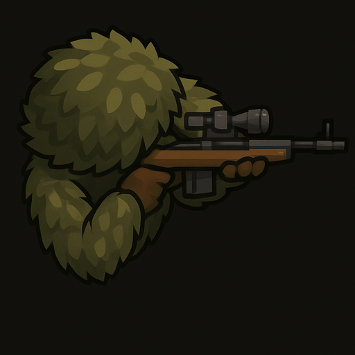 o bir sniper elbisesine sahip