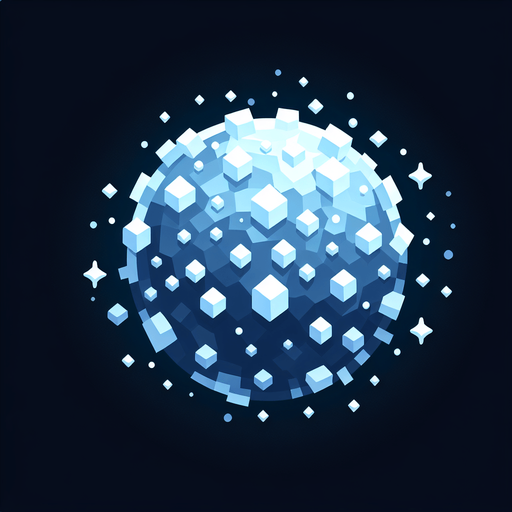 Sparse Ice particle. Single Game Texture. In-Game asset. 2d. black background. High contrast. No shadows.