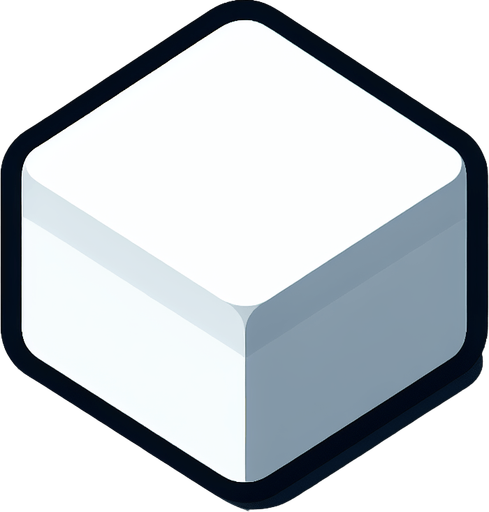 Rounded white square.
Single Game Texture. In-Game asset. 2d. Blank background. High contrast. No shadows.
