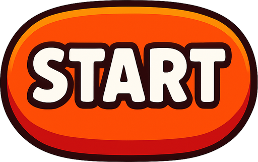 Start button.
In-Game asset.  2d.  High contrast.  No shadows