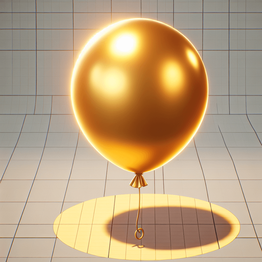 gold color baloon string hanging straigth view.
Single Game Texture.  In-Game asset.  2d.  Blank background.  High contrast.  No shadows