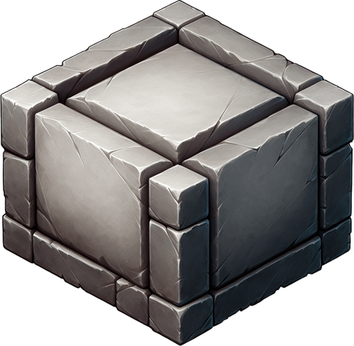 stone square, bevelled edges. 2d in-game asset, blank background, high contrast, no shadows, single-game texture.
Single Game Texture. In-Game asset. 2d. Blank background. High contrast. No shadows.