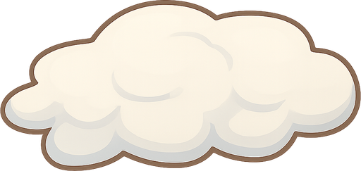 cloud. No background. Transparent background. Blank background. No shadows. 2d. In-Game asset. flat