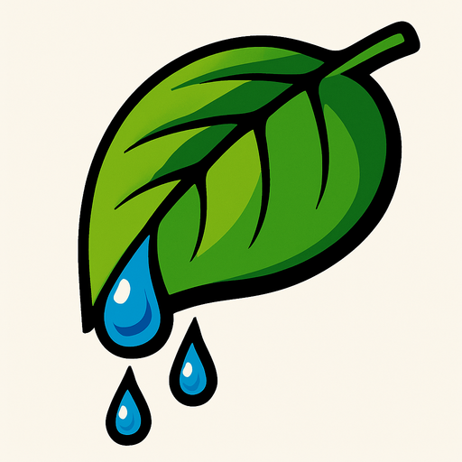 Yeşil yaprak süzülen.
In-Game asset.  2d.  High contrast.  No shadows