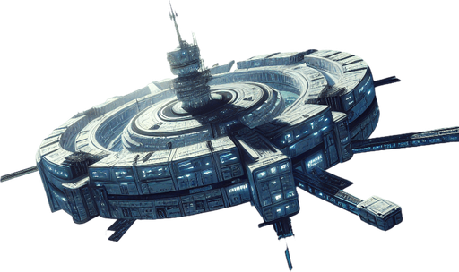 uzay üssü galaksi.
Single Game Texture.  In-Game asset.  2d.  Blank background.  High contrast.  No shadows