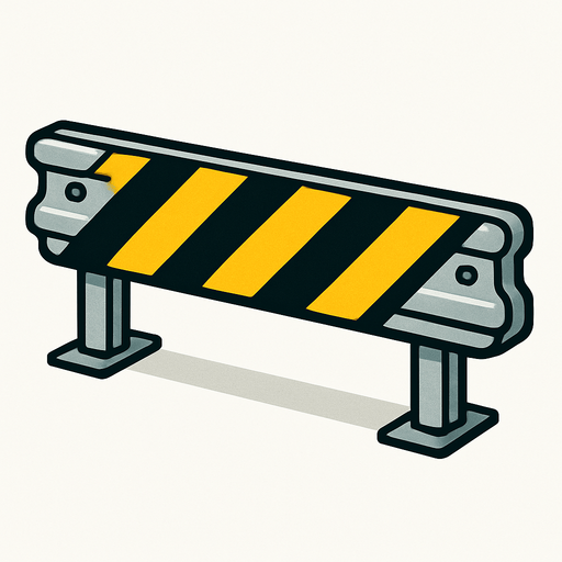 araba yolu bariyeri.
In-Game asset.  2d.  High contrast.  No shadows