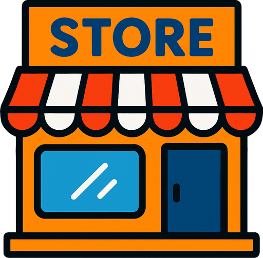 Store.
In-Game asset.  2d.  High contrast.  No shadows