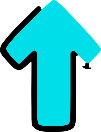 FNF arrow up.
In-Game asset.  High contrast.  No shadows