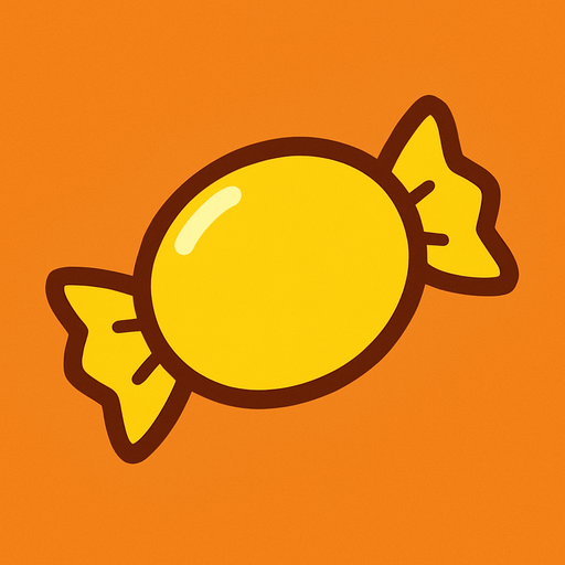 candy yellow.
In-Game asset.  2d.  High contrast.  No shadows