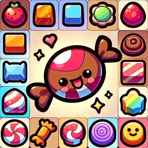 candy,cartoon,2d,blank background.
Single Game Texture.  In-Game asset.  2d.  Blank background.  High contrast.  No shadows