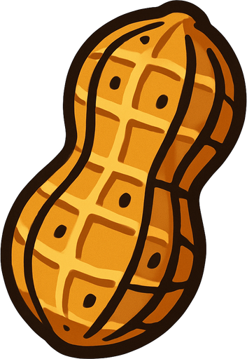 Peanut.
In-Game asset.  2d.  High contrast.  No shadows