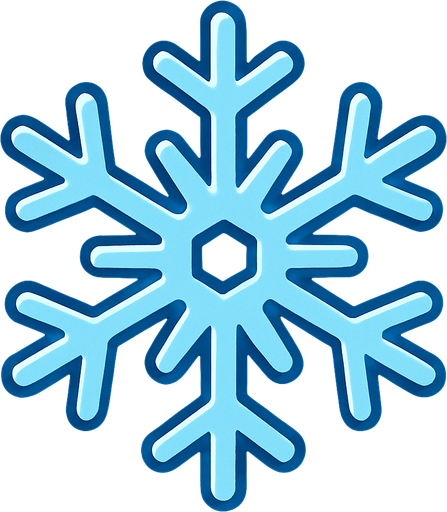 a snowflake.
In-Game asset.  2d.  High contrast.  No shadows