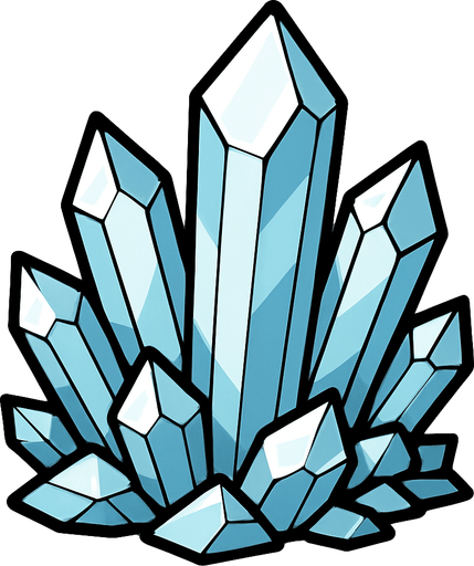 Quartz.
In-Game asset.  2d.  High contrast.  No shadows