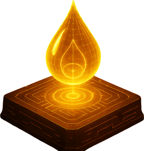 Magic hologram glowing light