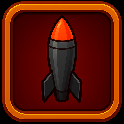 нужна из этой иконке одна ракета без пламени по вертикали