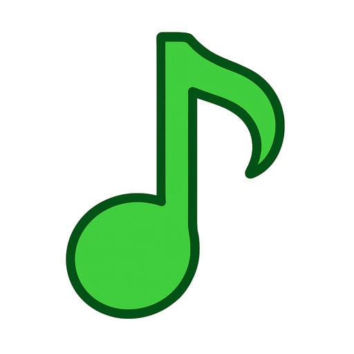 2D yesil renkte golgesiz re notasini yap.
In-Game asset.  2d.  High contrast.  No shadows