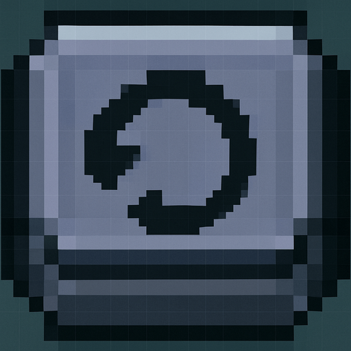 Can you change the icon on the middle of the button to show a rotation arrow?