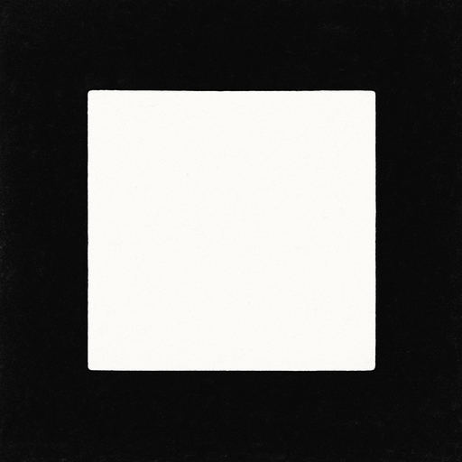 crea la imagen de un cuadrado blanco simple.
In-Game asset.  2d.  High contrast.  No shadows