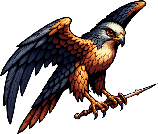 A good but dangerous falcon. Warcraft 3 art. Single Game Texture. In-Game asset. 2d. High contrast. No shadows..
Single Game Texture. In-Game asset. 2d. Blank background. High contrast. No shadows.