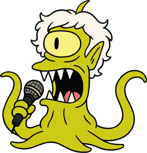 Make my character have cute white hair and make him hold a microphone