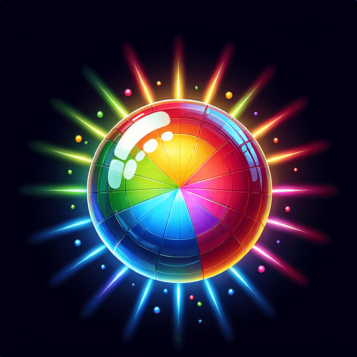 Multi colored laser ball. Bubble shooter game. Powerup ball.
Single Game Texture. In-Game asset. 2d. Blank background. High contrast. No shadows.