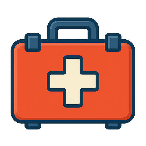 Medkit.
In-Game asset.  2d.  High contrast.  No shadows