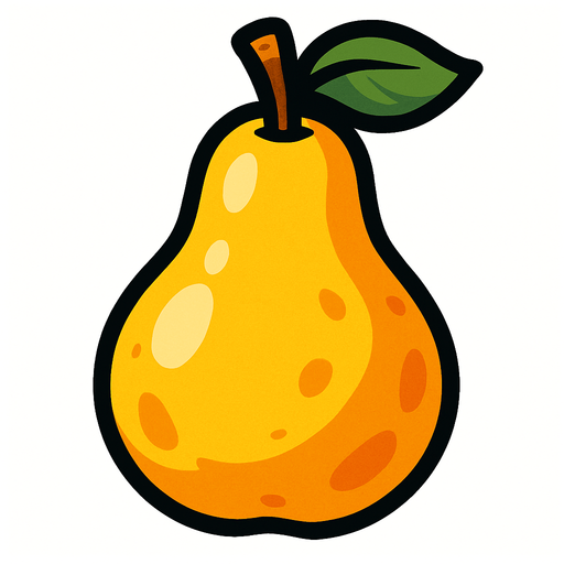 Pear.
In-Game asset.  2d.  High contrast.  No shadows