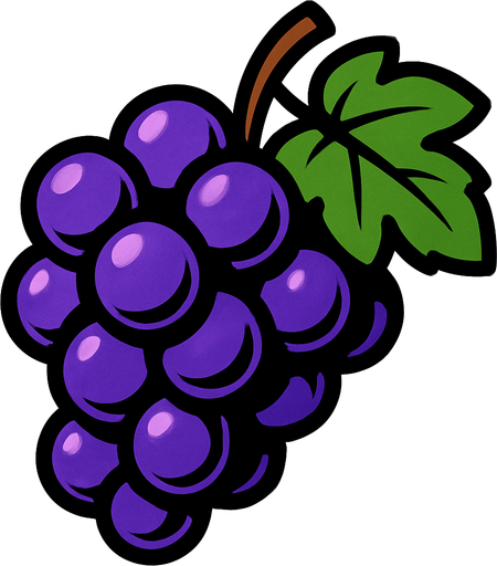 Üzüm.
In-Game asset.  2d.  High contrast.  No shadows