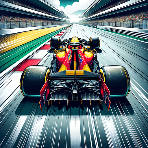 F1 car from upwards