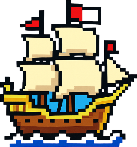 goin merri de pixeles.
In-Game asset.  2d.  High contrast.  No shadows