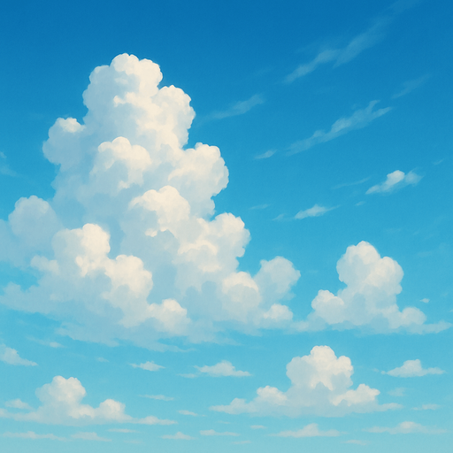 Create realistic background on sky and clouds.
In-Game asset.  2d.  No shadows