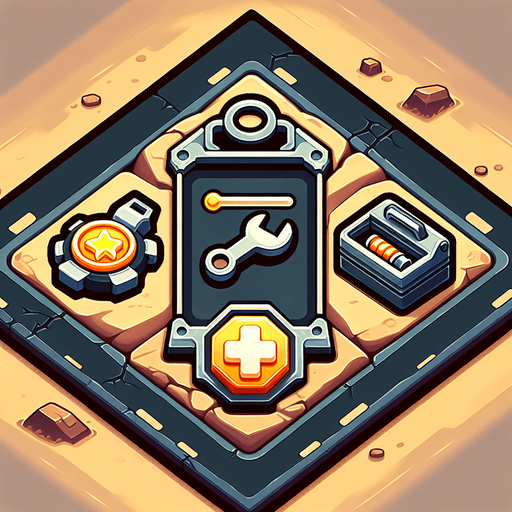 I need a 2D repair bar asset for my street racing game on the UPIT FRVR platform. Please provide:

A repair or health bar/pickup symbol

Visual elements could include:

A wrench icon

A toolbox

A glowing repair battery

A plus (+) symbol with a mechanical look

Should clearly indicate vehicle repair/health restoration

Designed for top-down or angled 2D gameplay, sized for easy pickup

Style: Clean, cartoony, visible on desert roads.
Single Game Texture.  In-Game asset.  2d.  Blank background.  High contrast.  No shadows