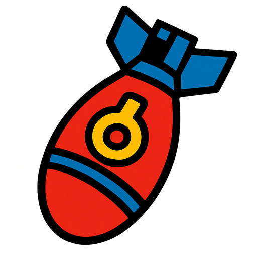Ucan bomba.
In-Game asset.  2d.  High contrast.  No shadows